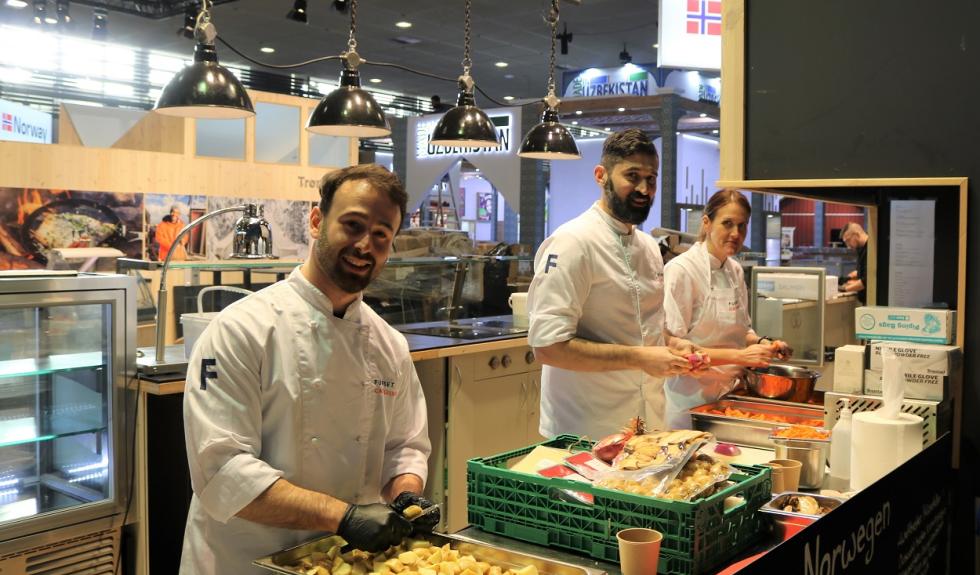 Tre kokker fra Furset Catering